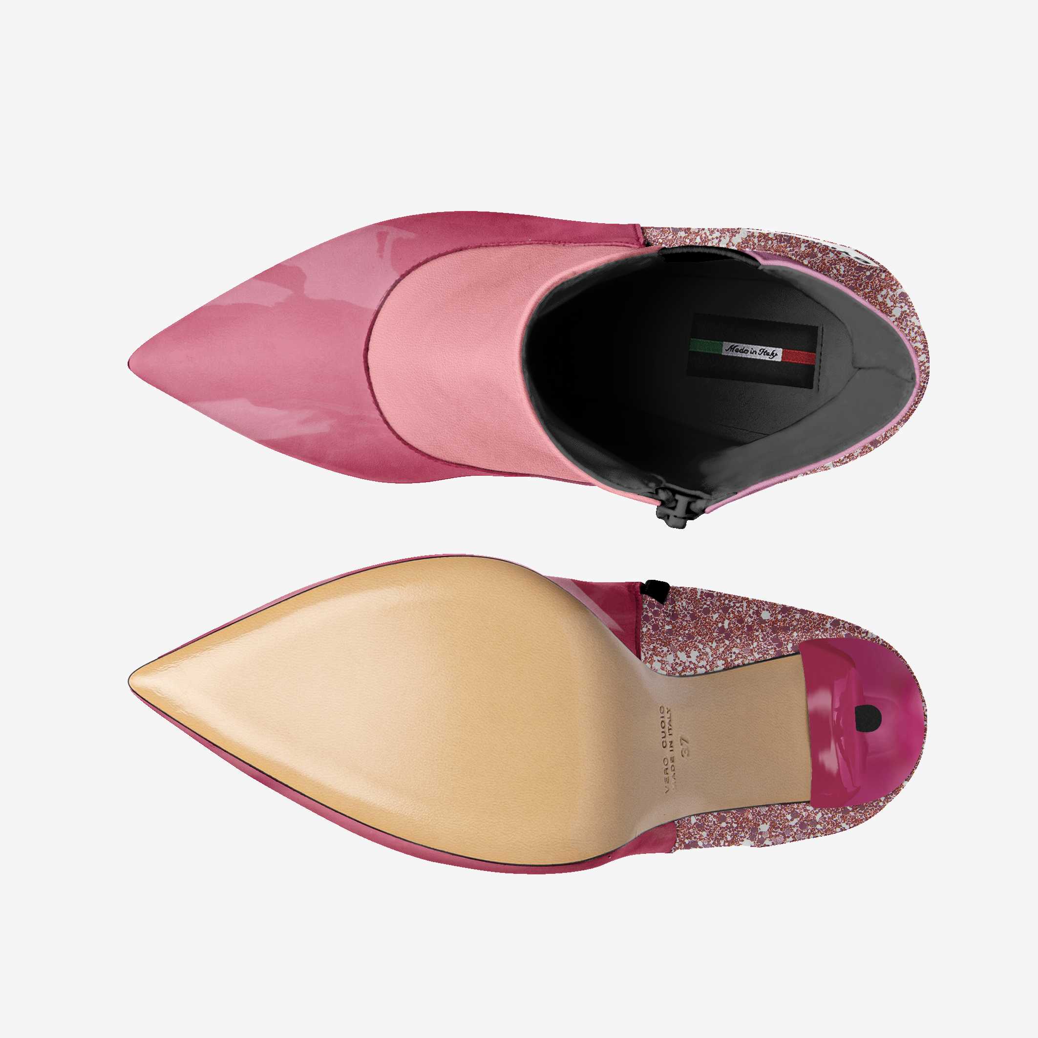 Vegan Heeled Shoe Women BYMANYC ® New York Tribeca Blush Twist See size chart under “more details”