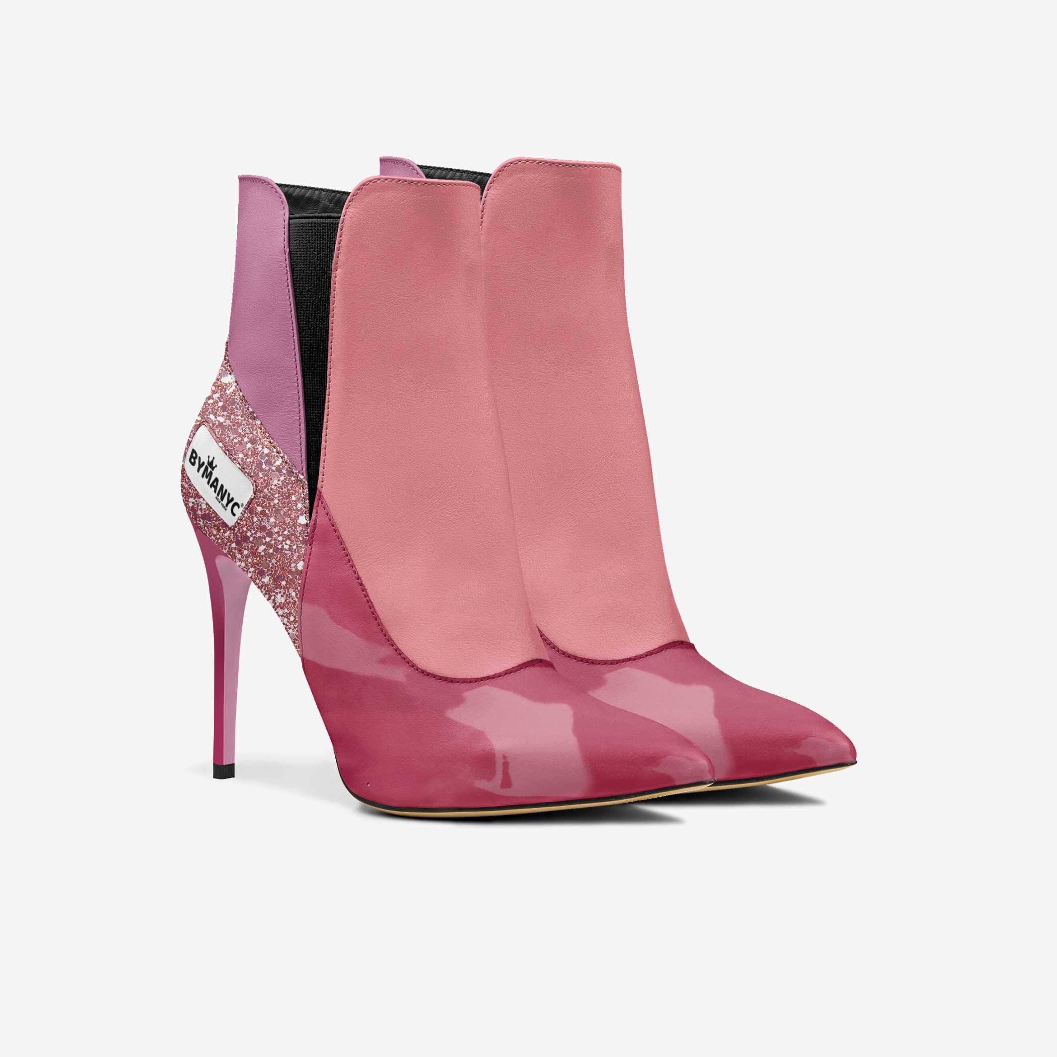 Vegan Heeled Shoe Women BYMANYC ® New York Tribeca Blush Twist See size chart under “more details”