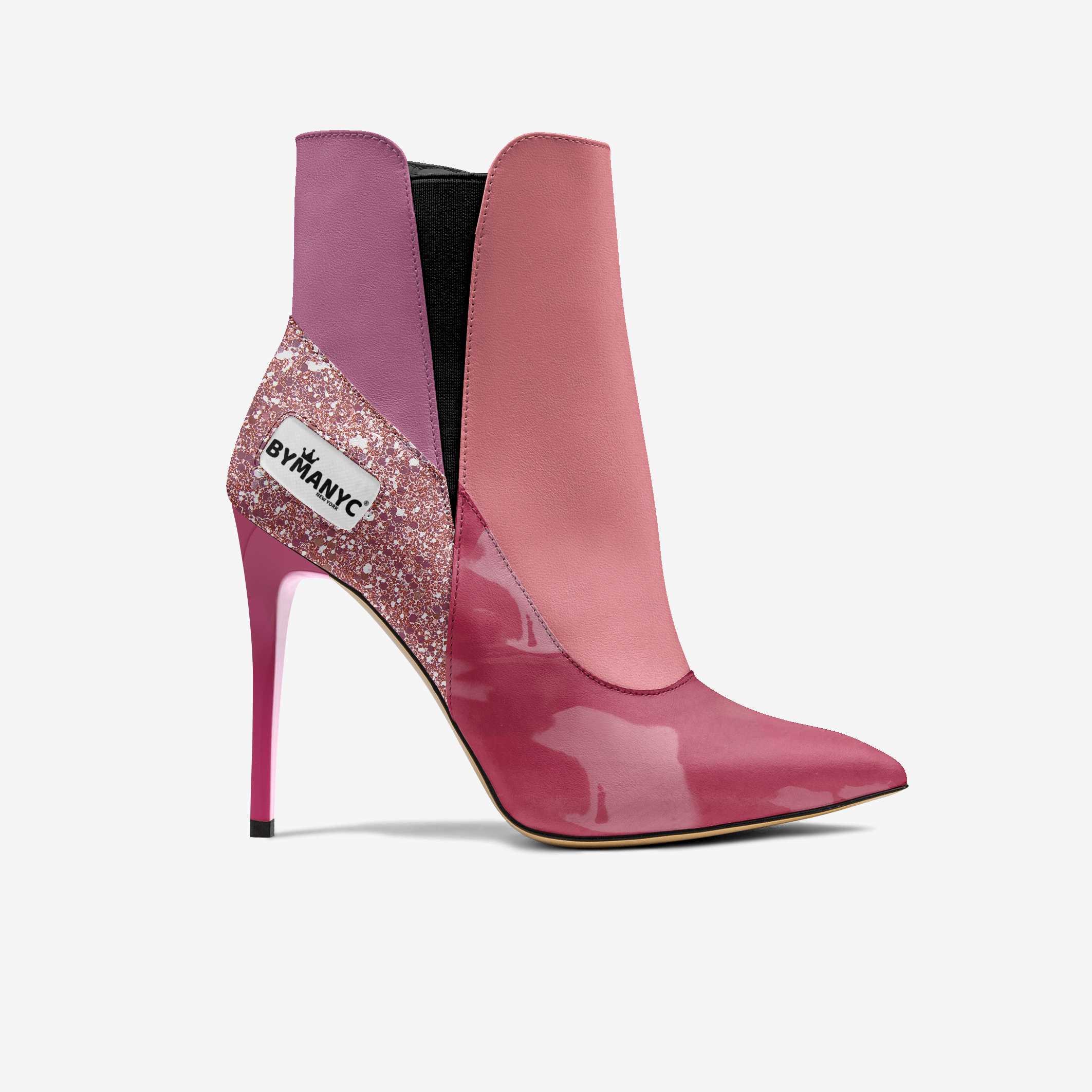 Vegan Heeled Shoe Women BYMANYC ® New York Tribeca Blush Twist See size chart under “more details”
