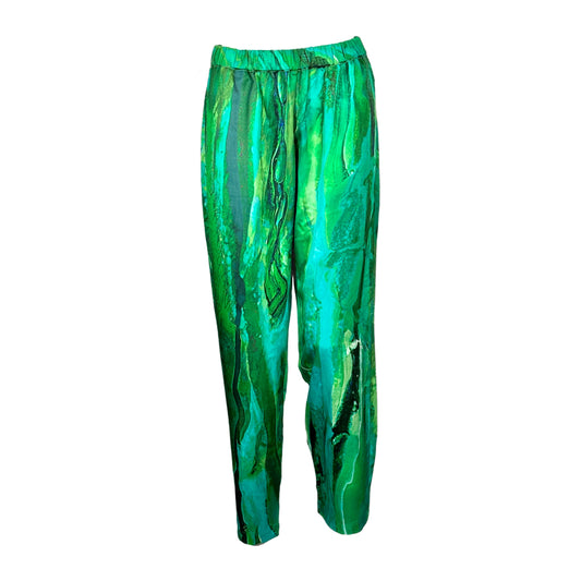 Straight Leg Pants with Pockets and Elastic Waist