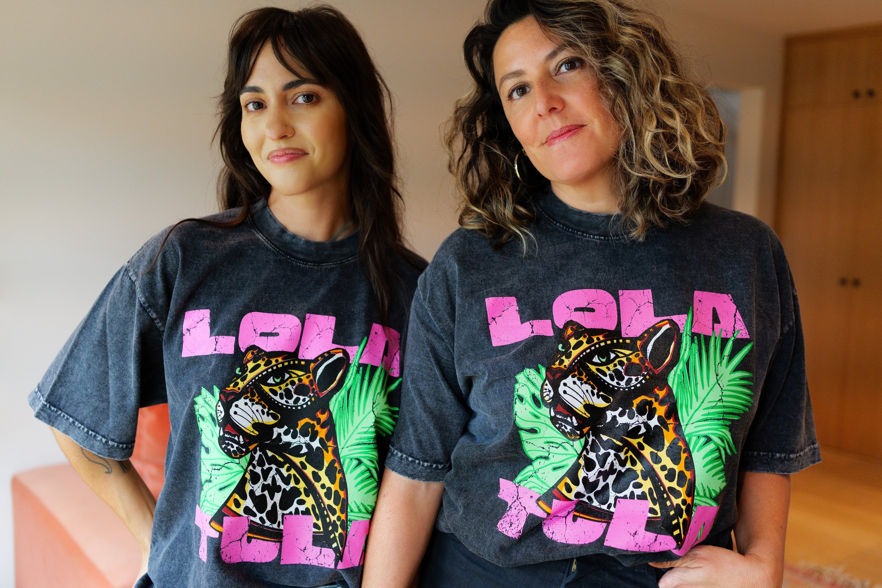 Jungle Jaguar Tee // PINK See size chart under “more details”