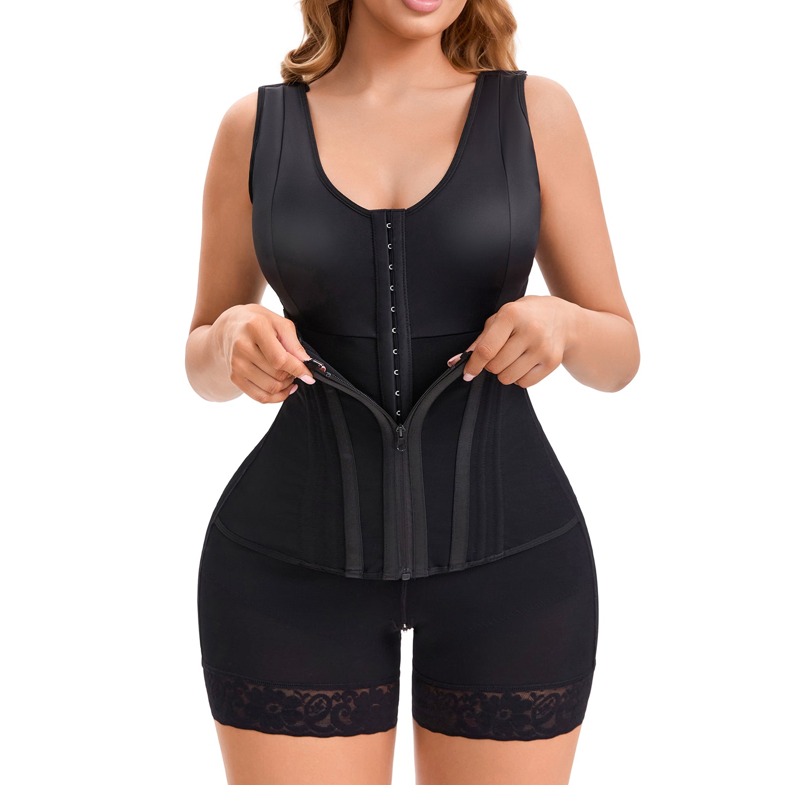 Fajas Colombianas Moldeadoras Overbust Shapewear For Women Tummy Control Full Body Shaper & Butt Lifter Post Surgery Compression Garment See size chart under “more details”