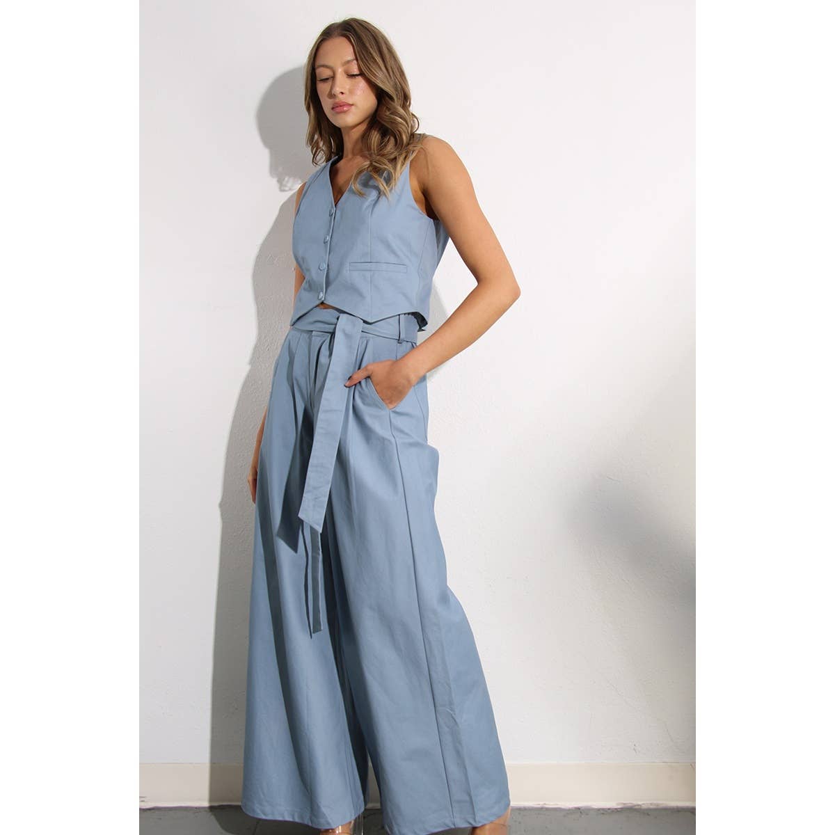 The Parker Cotton Vest and Pants Set