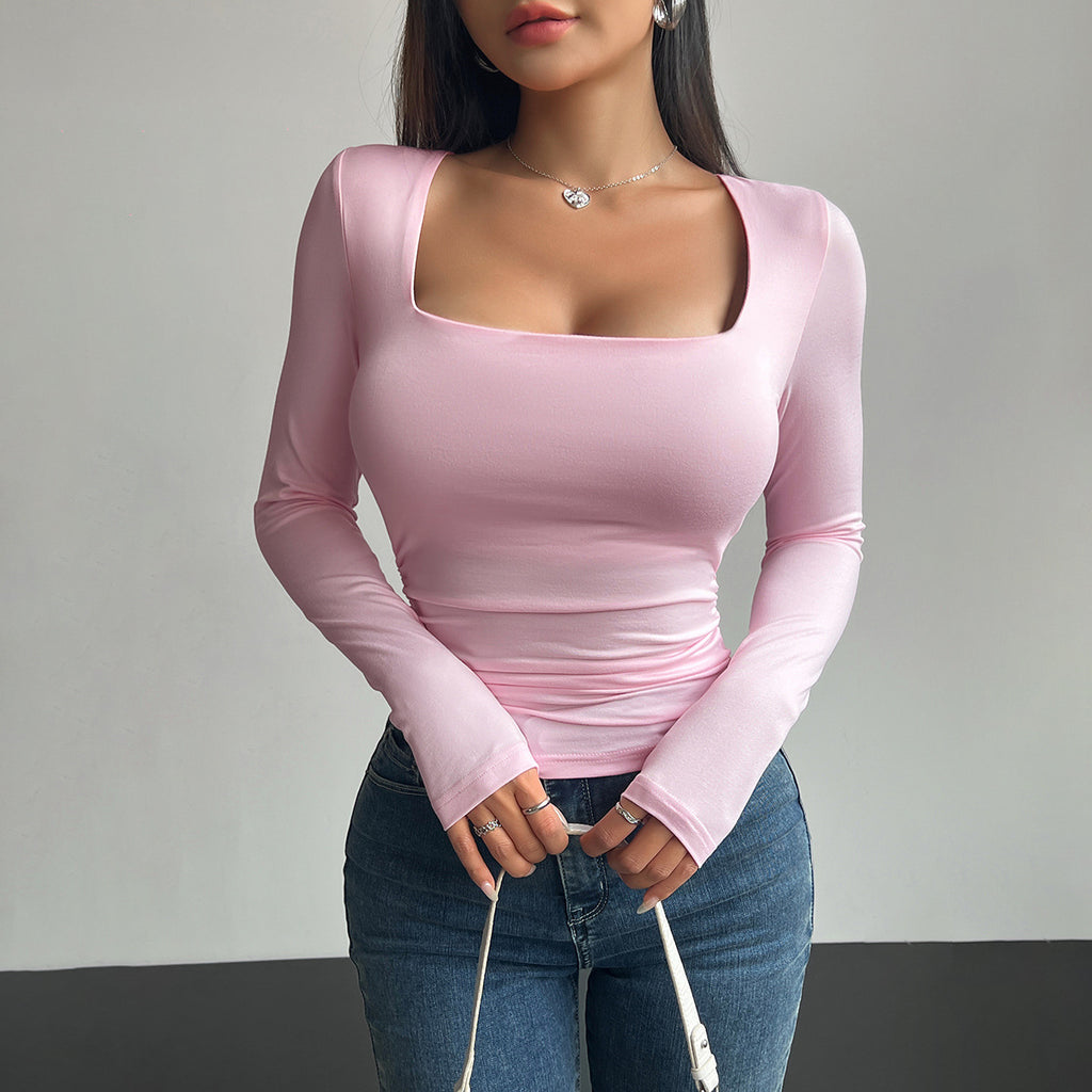 Pullover Tight Casual Fashion Tops Women See size chart under “more details”