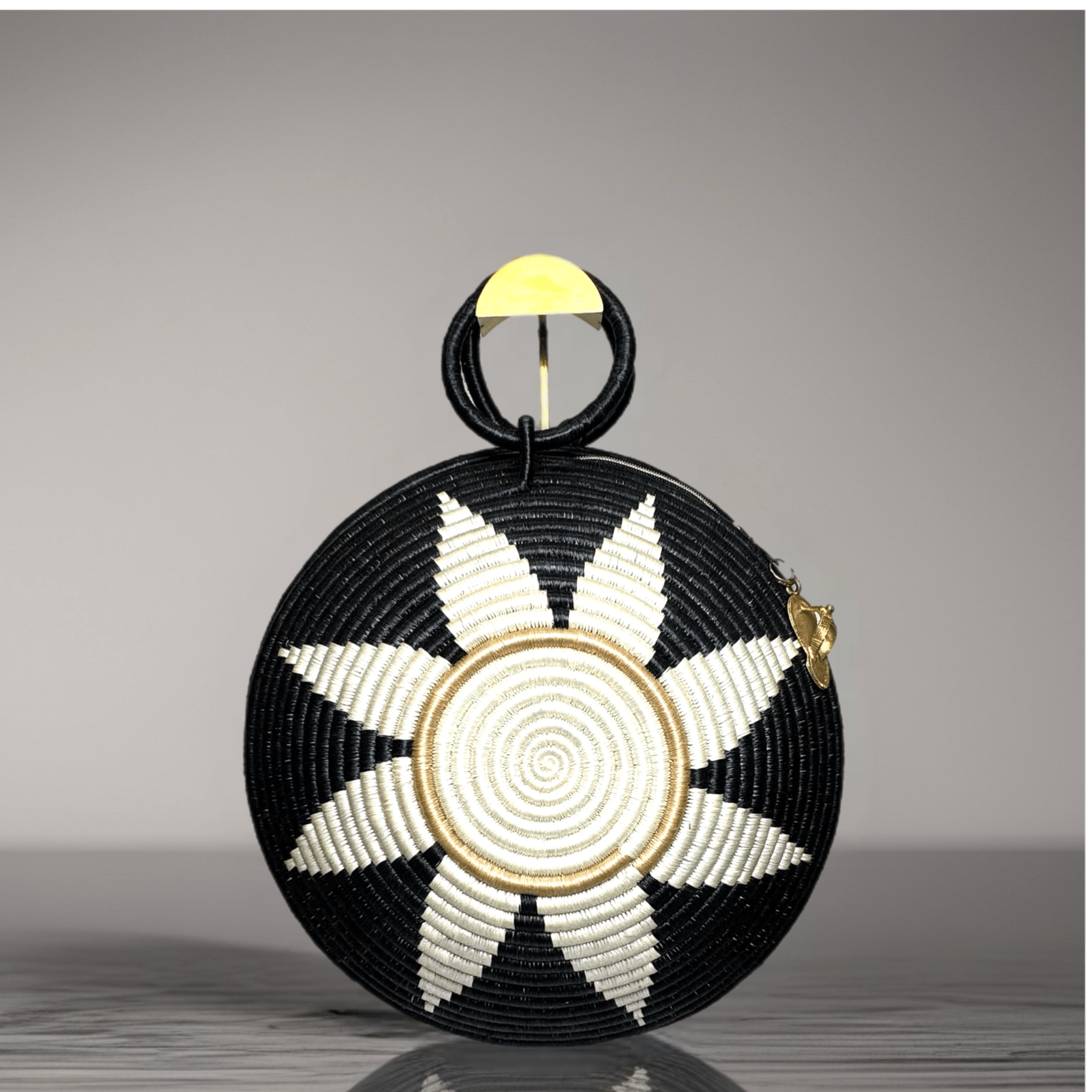 Agaseke Luxe Woven Clamshell Bag