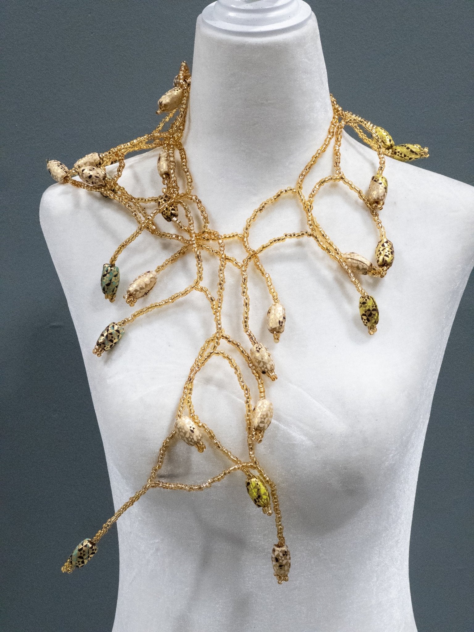 Ankara Bloom Cascade Necklace