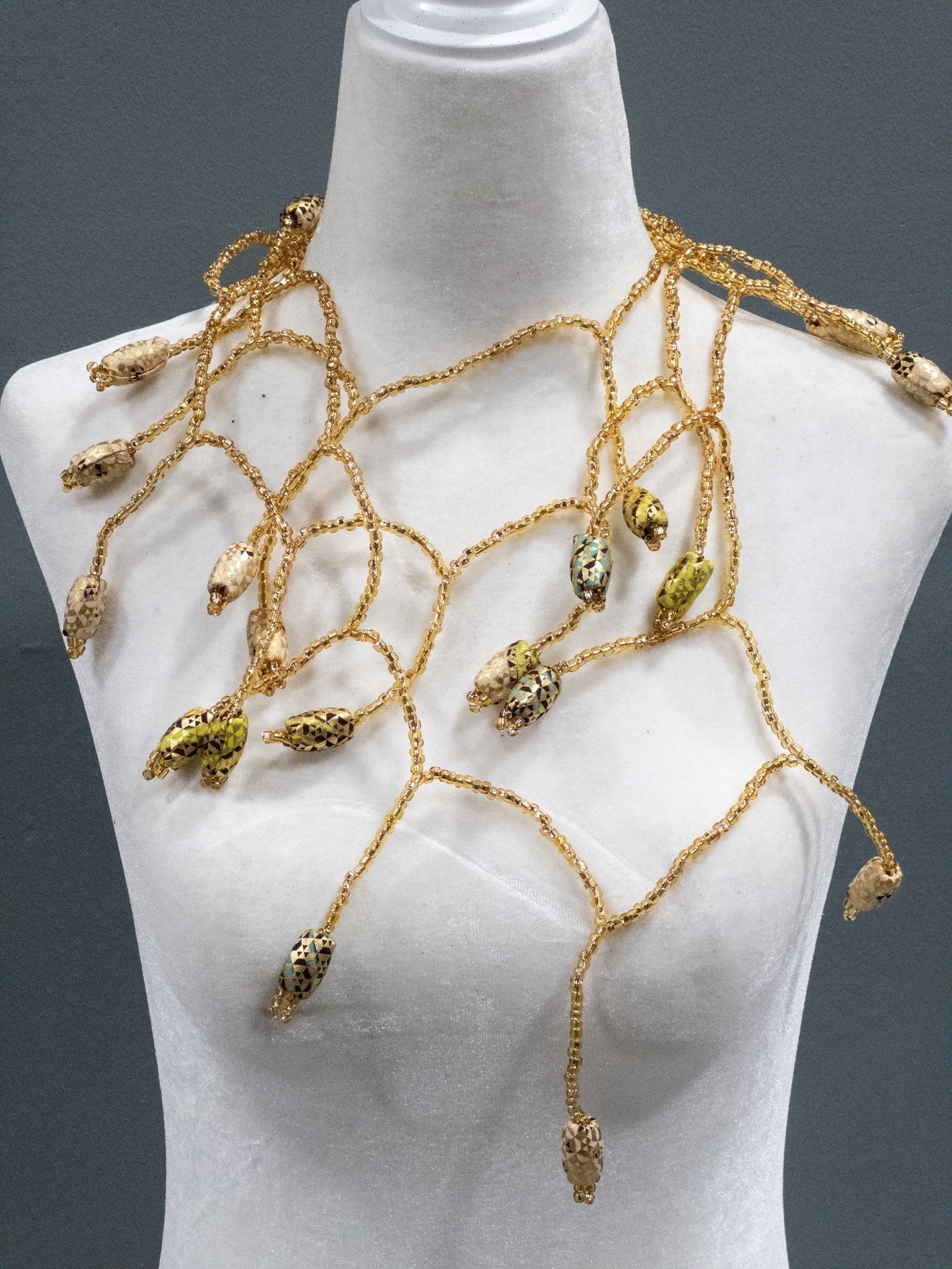 Ankara Bloom Cascade Necklace