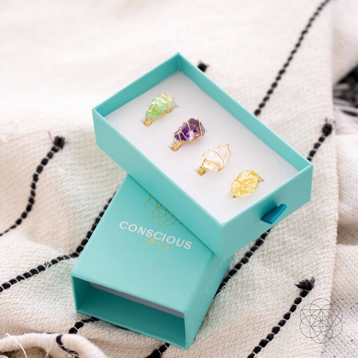 Moonlit Tranquility Amethyst Stress Relief Statement Ring