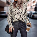 Women's Long Sleeve Turtleneck Shirt See size chart under “more details”