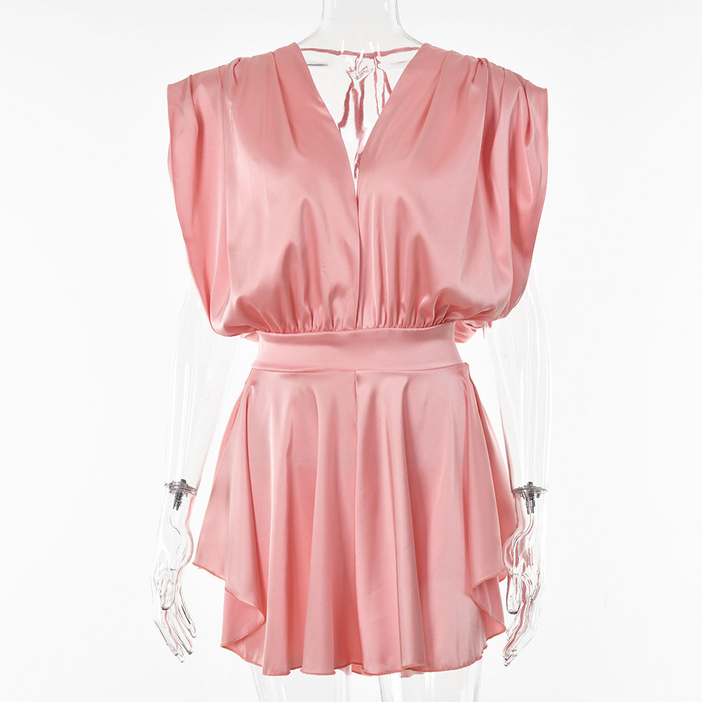 Women's Loose Design Culottes Jumpsuit Tops See size chart under “more details”