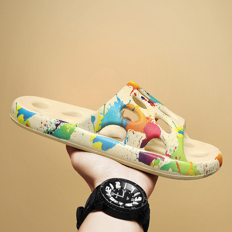 Plus Size Colorful Slippers See size chart under “more details”