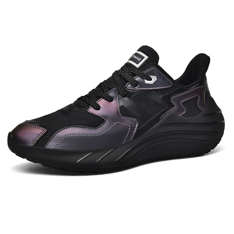 Casual Breathable Jacquard Luminous Plus Size Trendy Shoes Round Toe See size chart under “more details”
