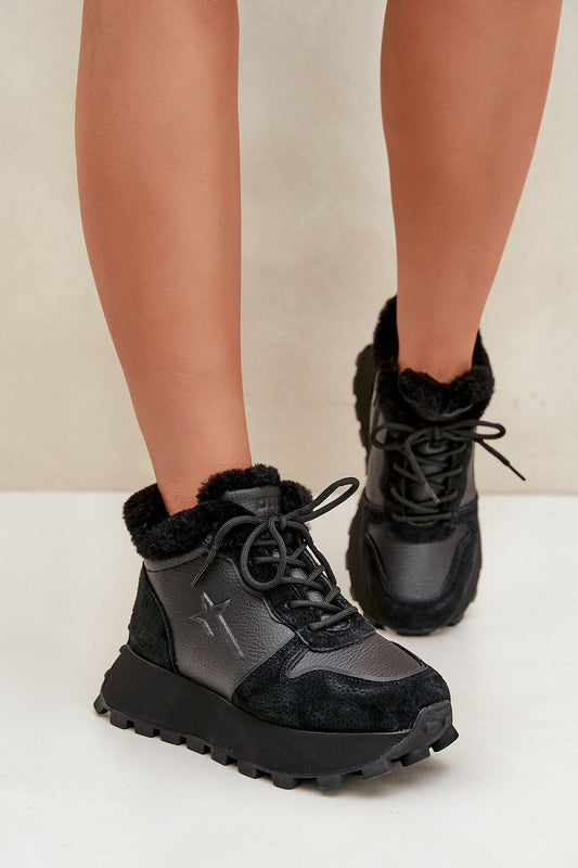 Alverra Winter Leather Sneakers