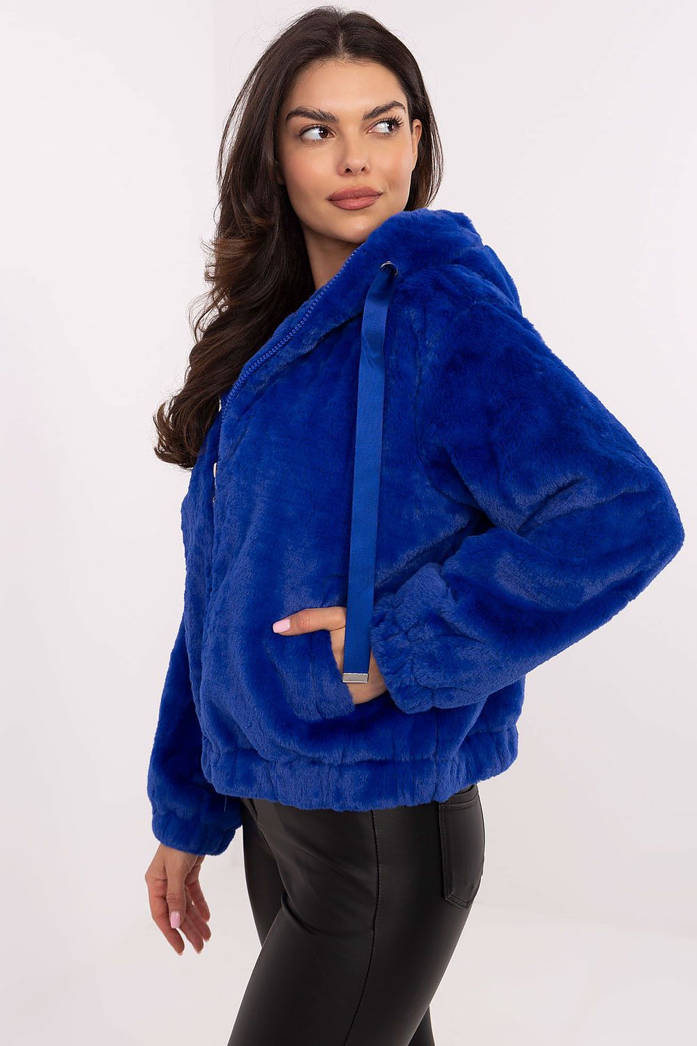 Corvalyn Hooded Teddy Bear Zip Jacket