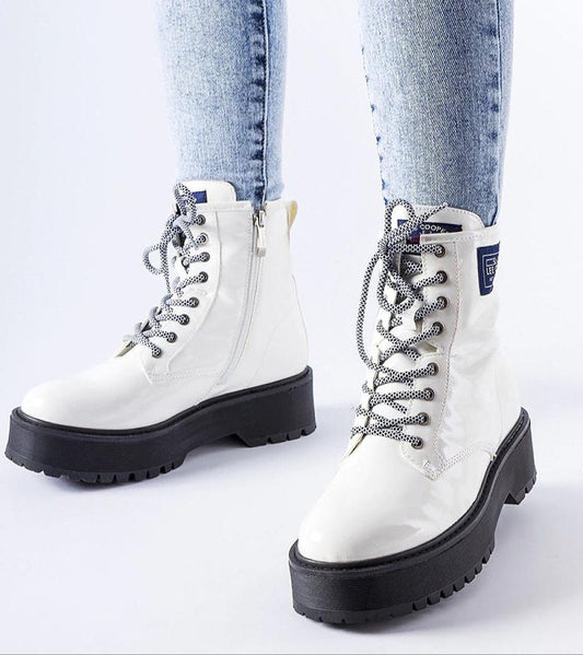 Alvendra Gloss Ankle Boots
