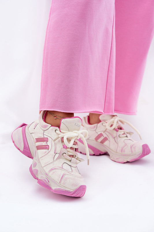 Avrielle Sequin Lace-Up Sport Shoes