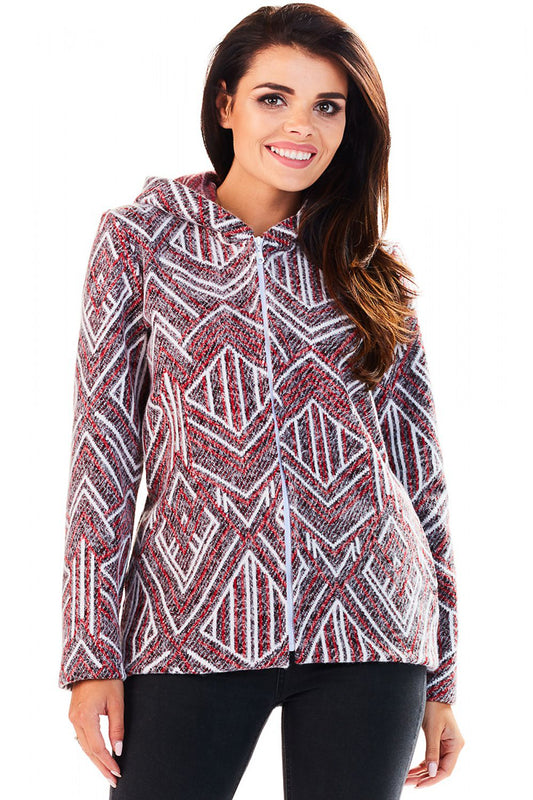Marquetta Patterned Hooded Jacket