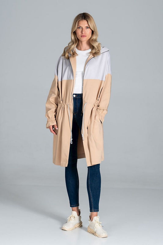 Ardevine Two-Tone Autumn Parka Coat