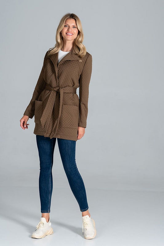 Dervelle Short Quilted Belted Coat