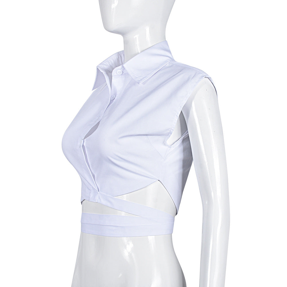 New Lace-up Trendy Shirt Top For Women