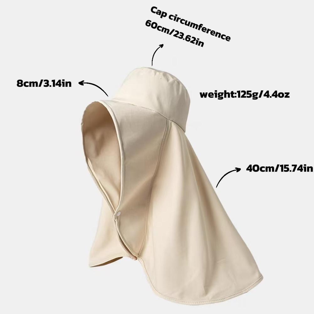 Beach Sun Hat, Neck UV Protection Sun Hat