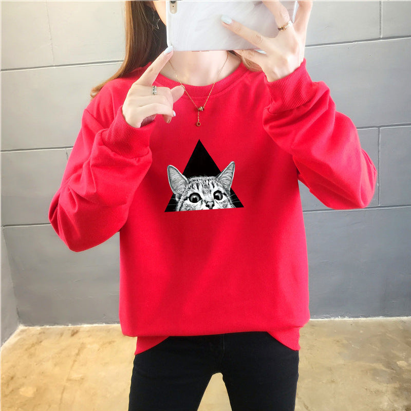 Cartoon Round Neck Top Trendy Plus Size Women's Clothing See size chart under “more details”