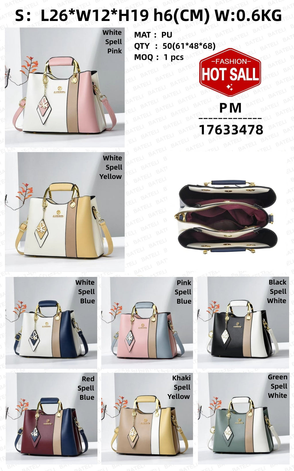 Single Shoulder Handheld Crossbody Bag See size chart under “more details”