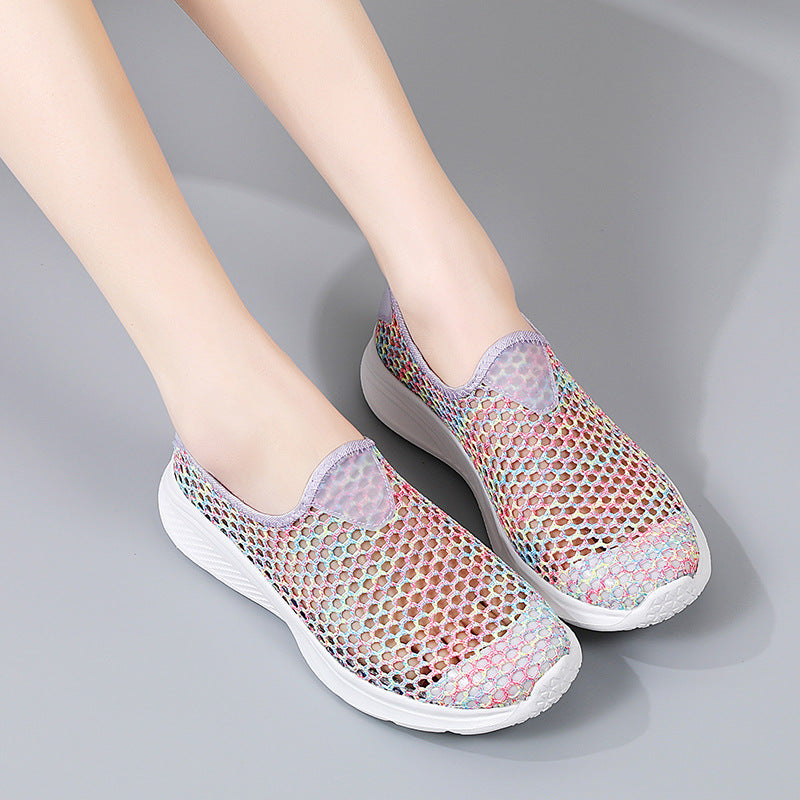 Summer Breathable Mesh Senior Walking Shoes
