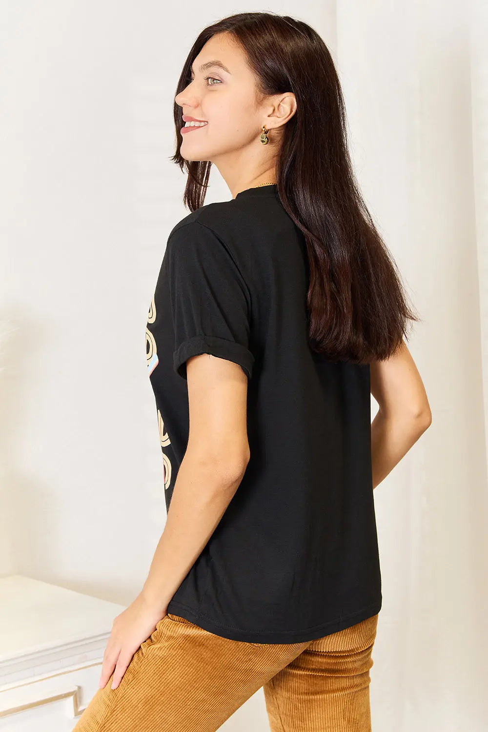 Simply Love BE KIND Round Neck Womens Graphic T Shirt