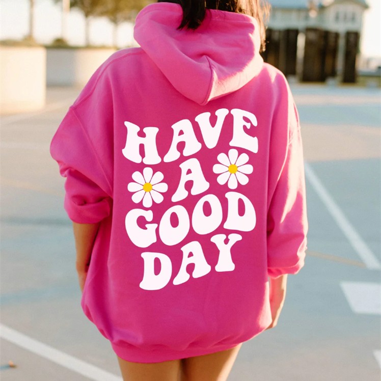 Spring And Autumn Men's Women's Hoodie Flower Print Casual Hoodie See size chart under “more details”