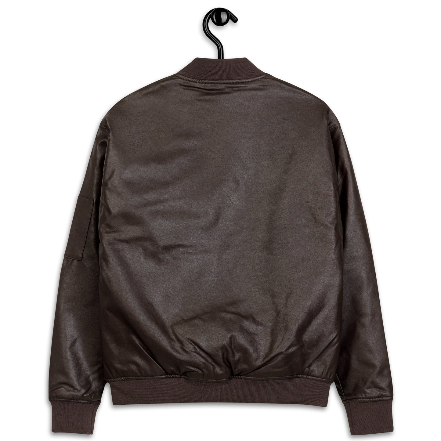 Ukrainian Vibe Tryzub Edition - Leather Bomber Jacket