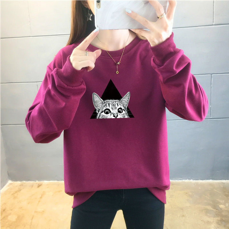 Cartoon Round Neck Top Trendy Plus Size Women's Clothing See size chart under “more details”