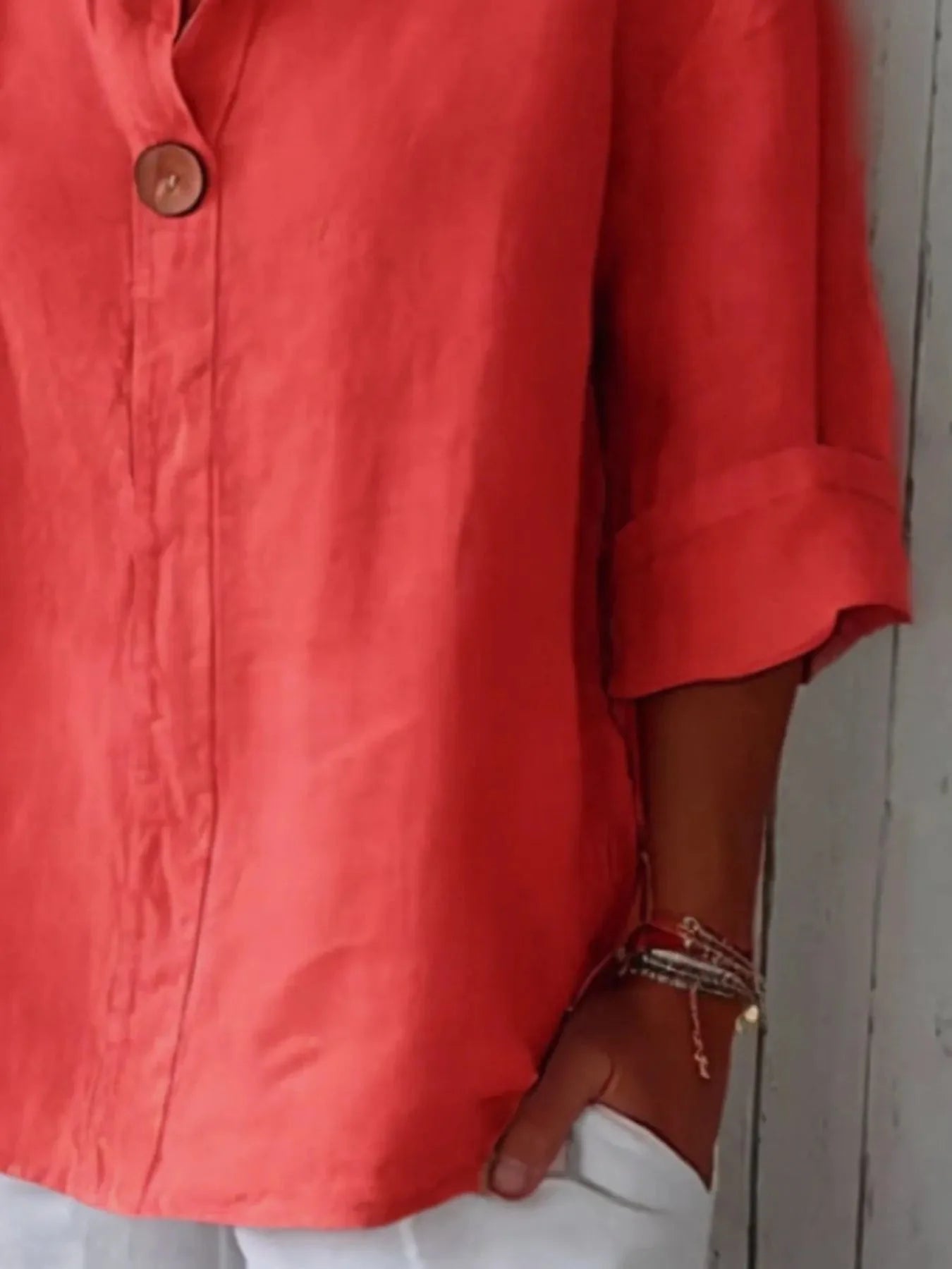 Celestial Chic Linen Blouse