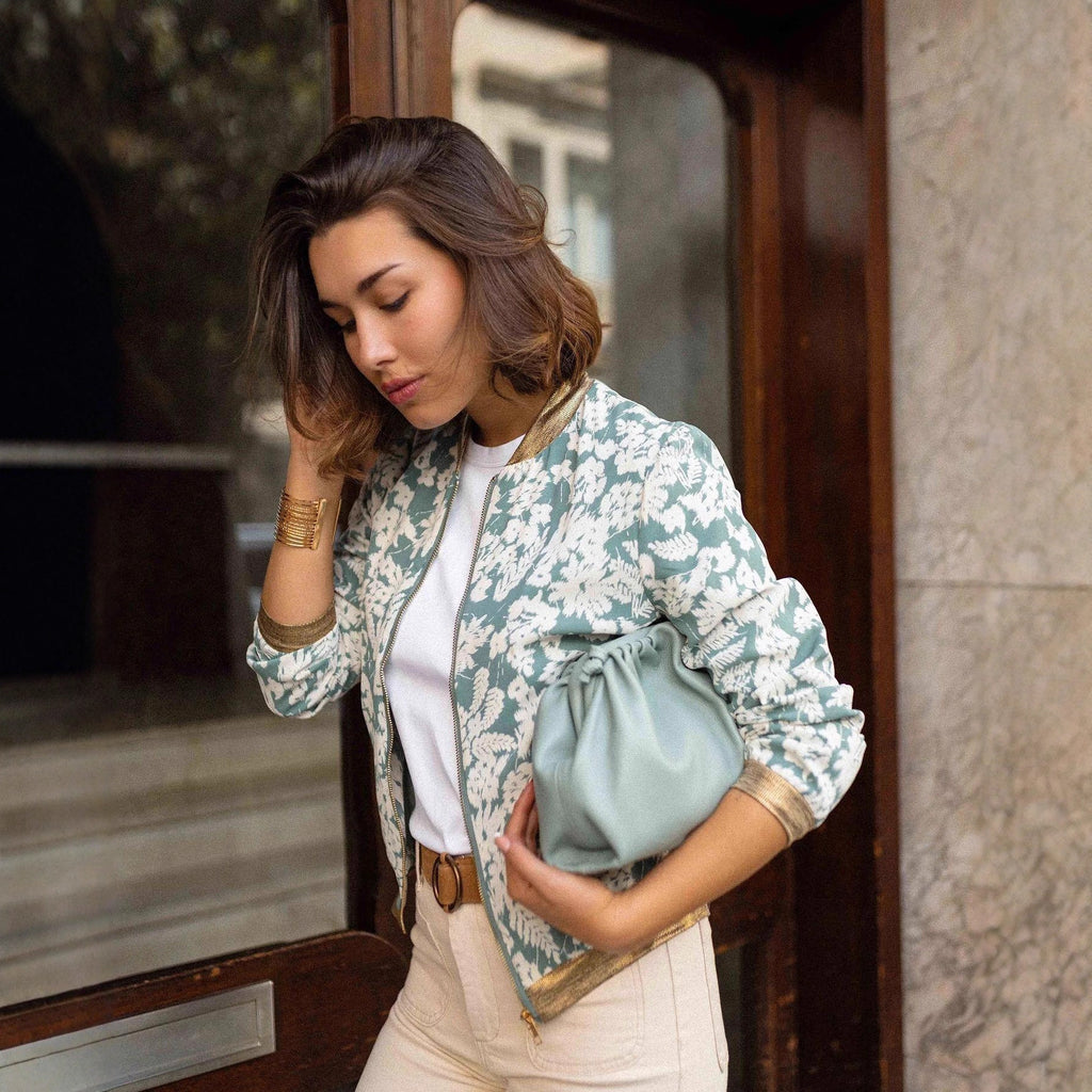 Casual Jacket Slim-fit Zipper Printed Jacket See size chart under “more details”