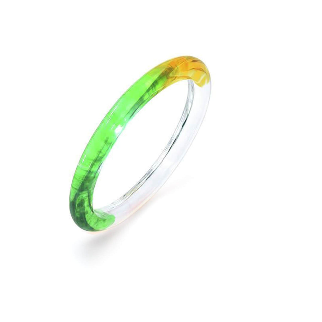 Tie Dye Slip On Lucite Bangles See size chart under “more details”