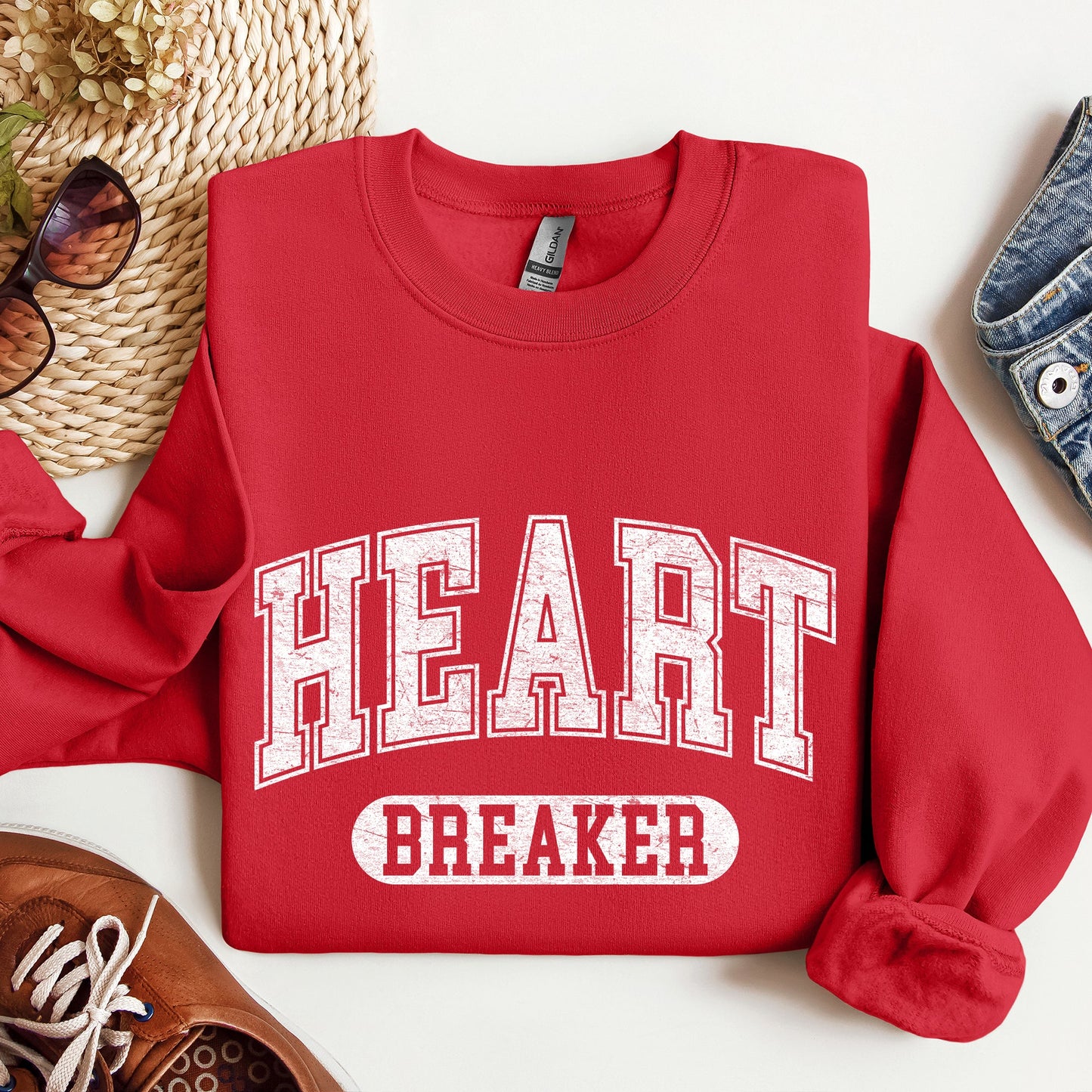 Heart Breaker, Collegiate, Love, Sweatshirt, Valentine's Day