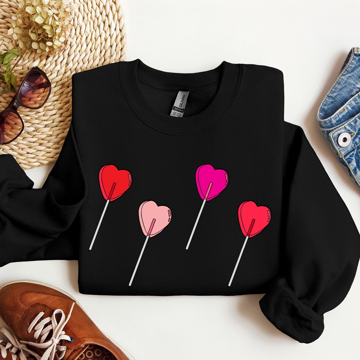 Valentine's Candy, Lollipop, Sweet Heart, Sweatshirt, Valentine's Day