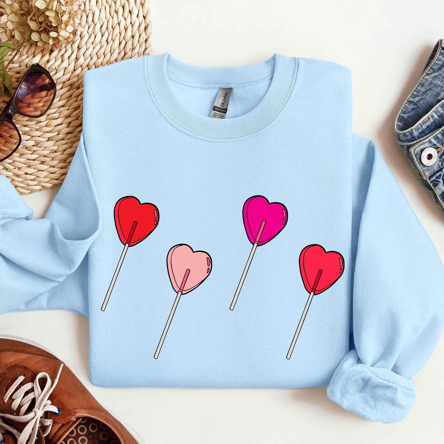Valentine's Candy, Lollipop, Sweet Heart, Sweatshirt, Valentine's Day