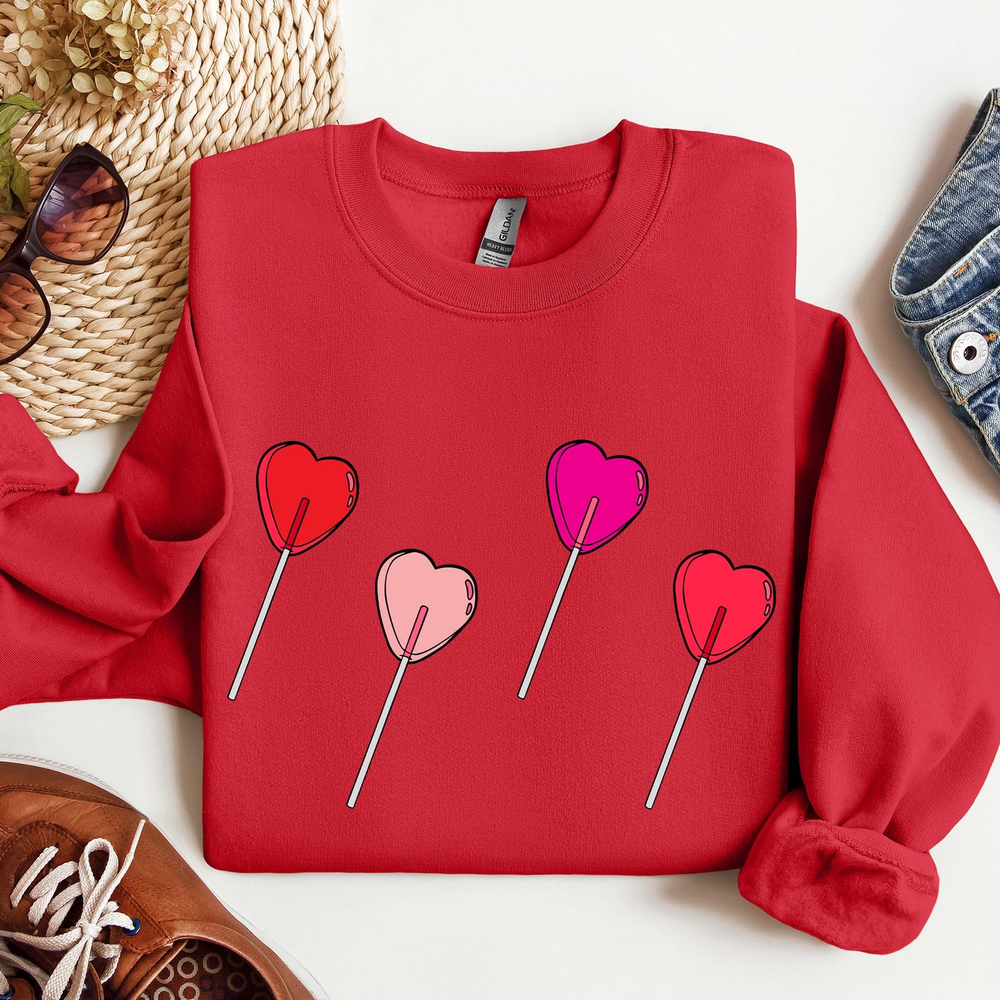 Valentine's Candy, Lollipop, Sweet Heart, Sweatshirt, Valentine's Day