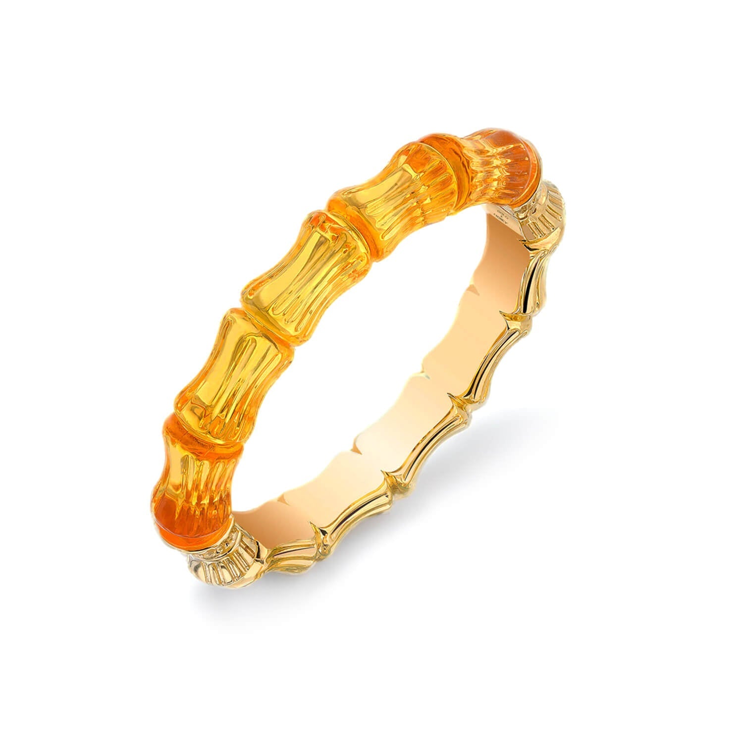 Bamboo Lucite Hinge Bangle See size chart under “more details”