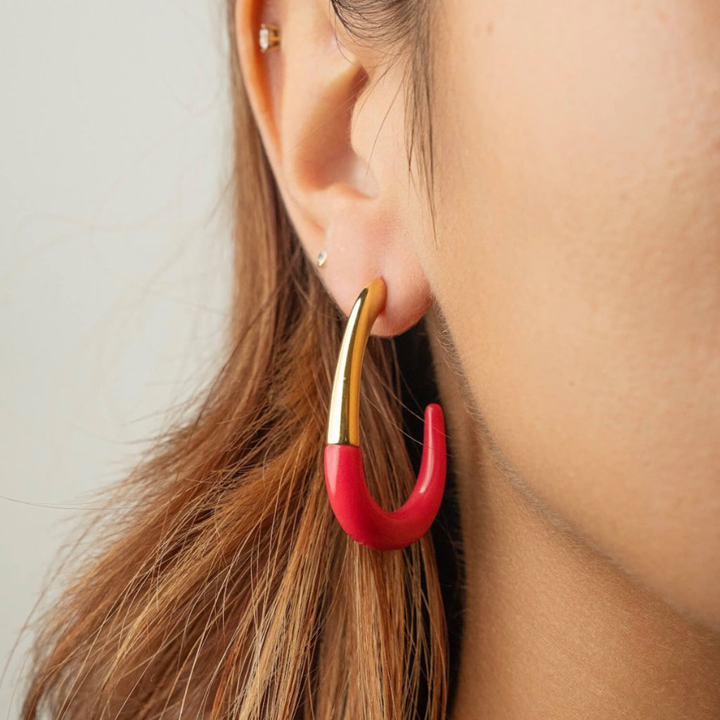 J Hoop Earrings See size chart under “more details”