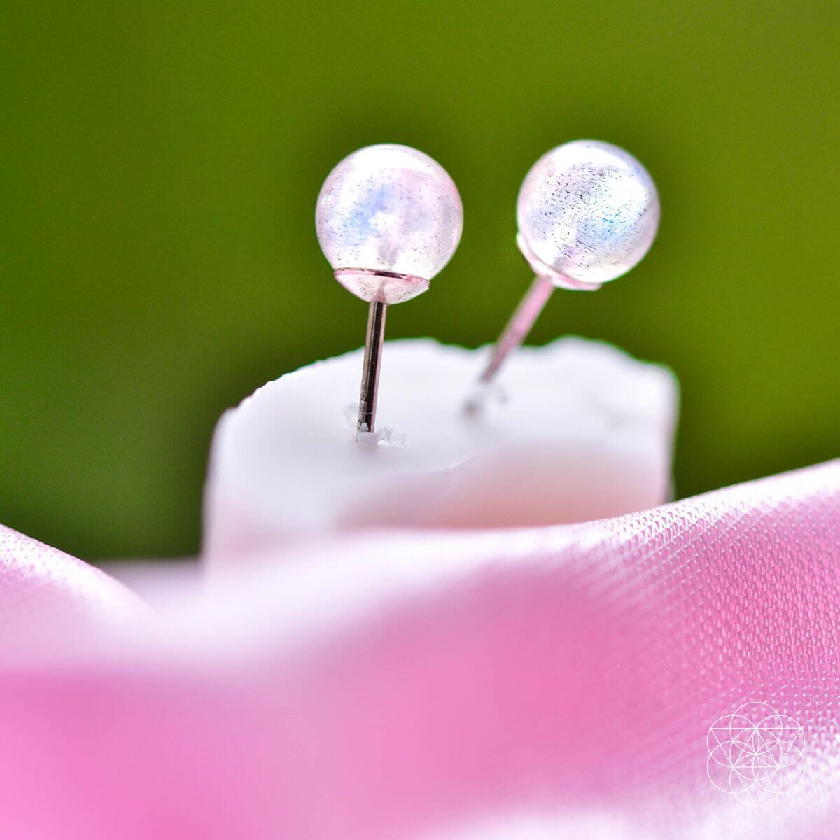 Lunar Labradorite Poise Earrings For Stellar Presence