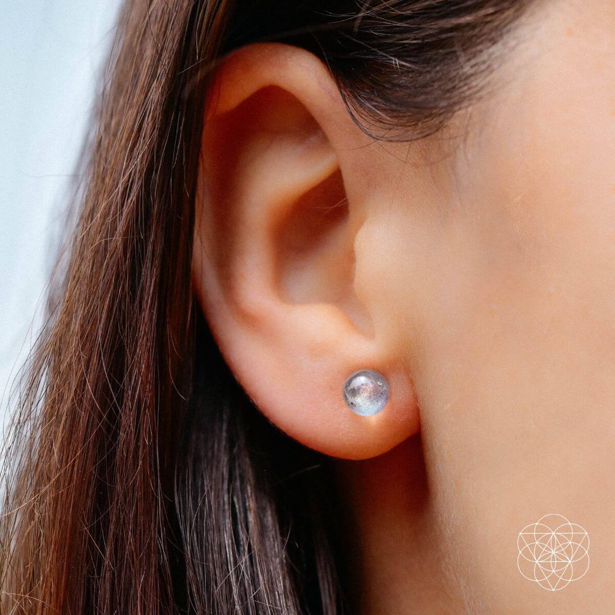 Lunar Labradorite Poise Earrings For Stellar Presence