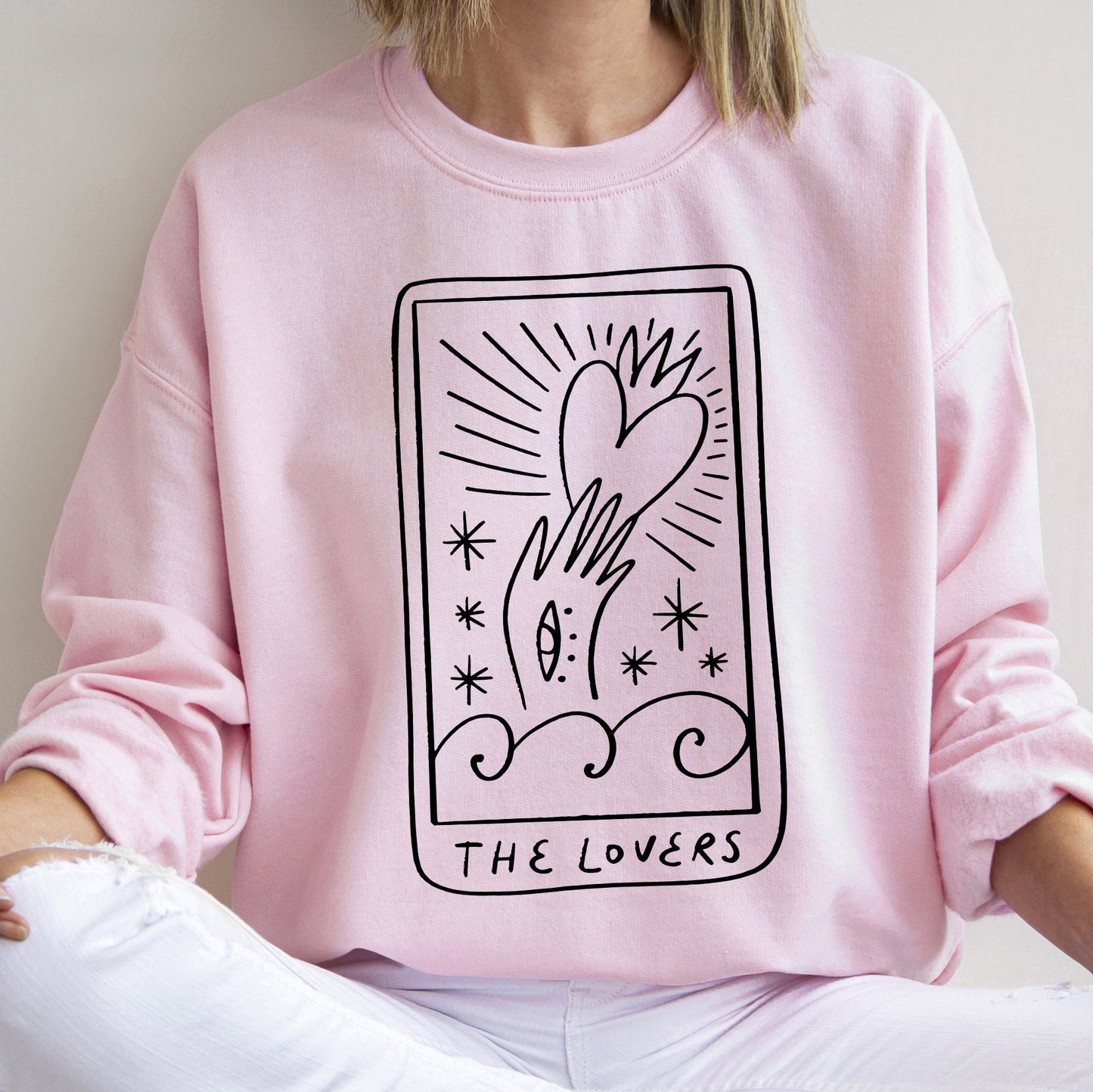 Lovers Tarot, Mystical, Magic, Sweatshirt, Valentine's Day