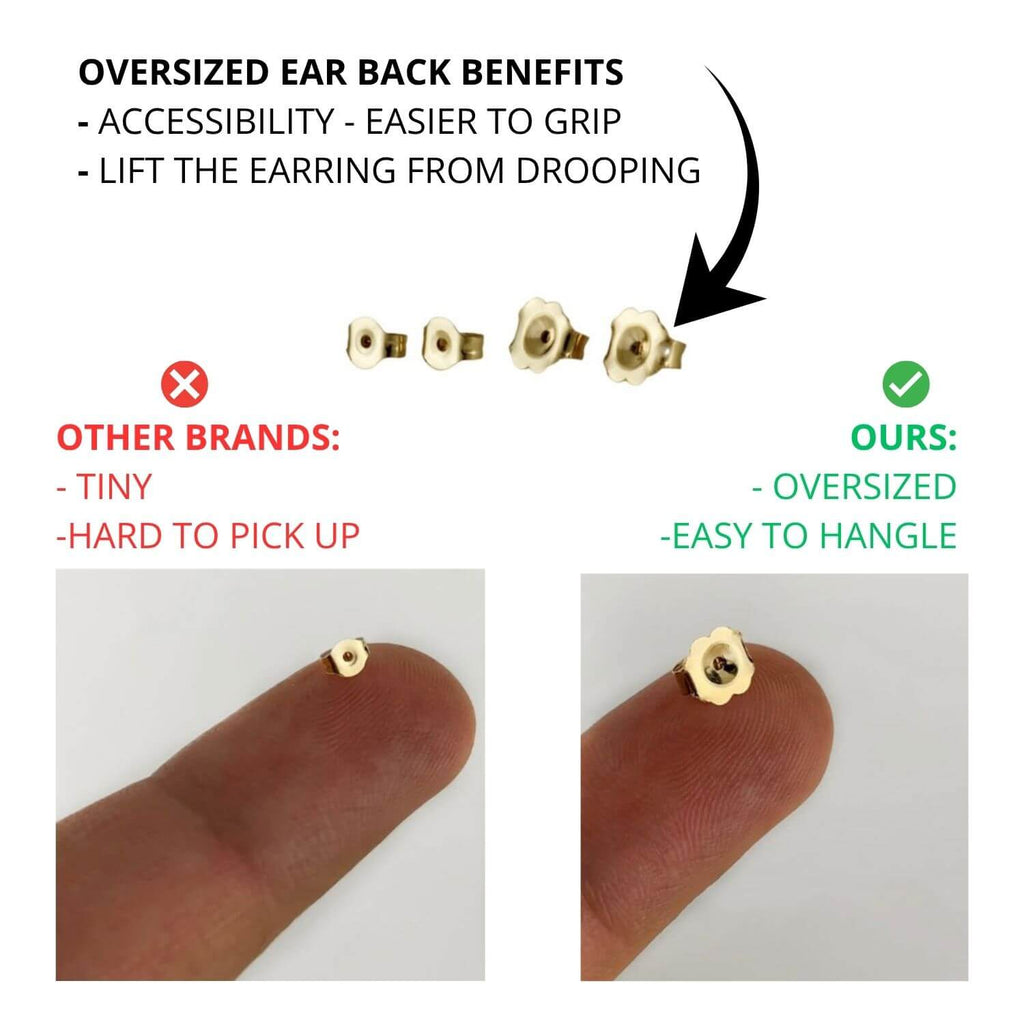 Small Illusion Inside Out Lucite Hoop Earrings See size chart under “more details”
