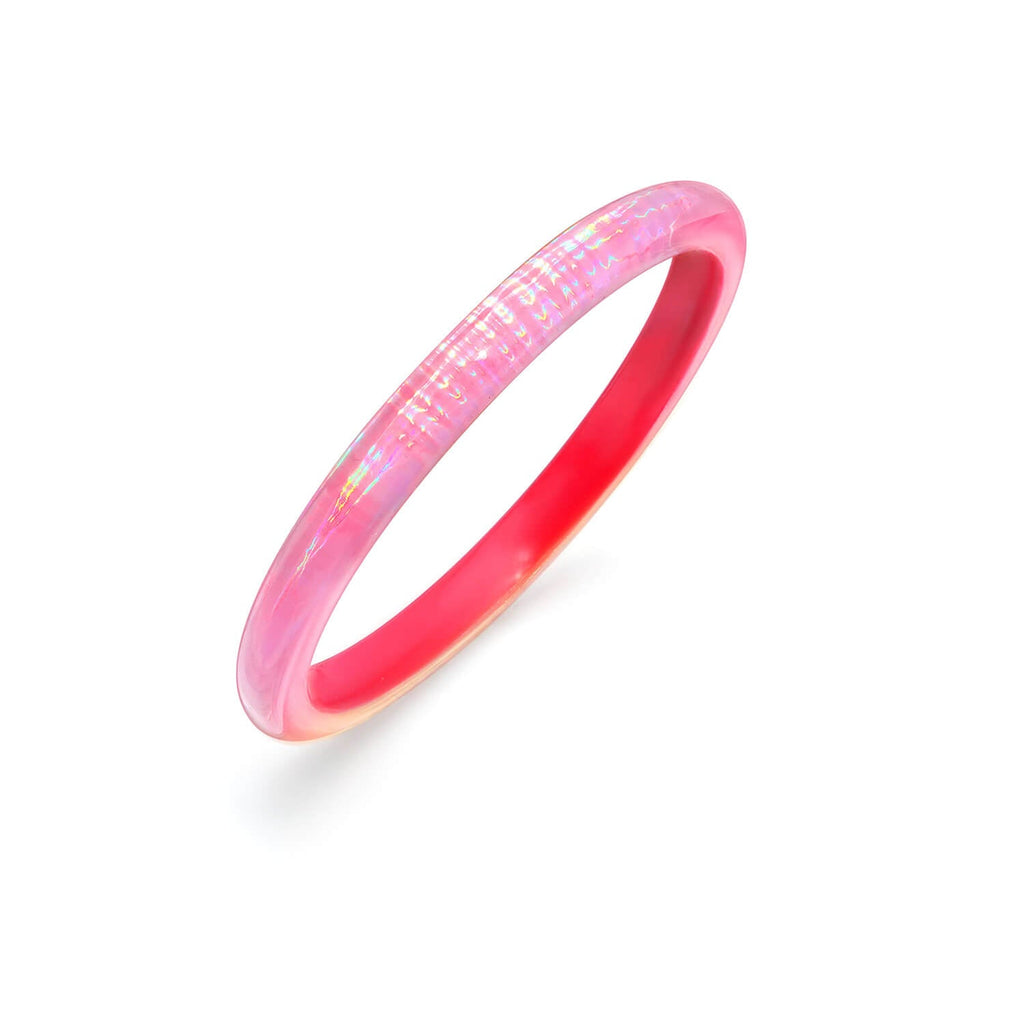 Rave Slip On Lucite Bangle See size chart under “more details”
