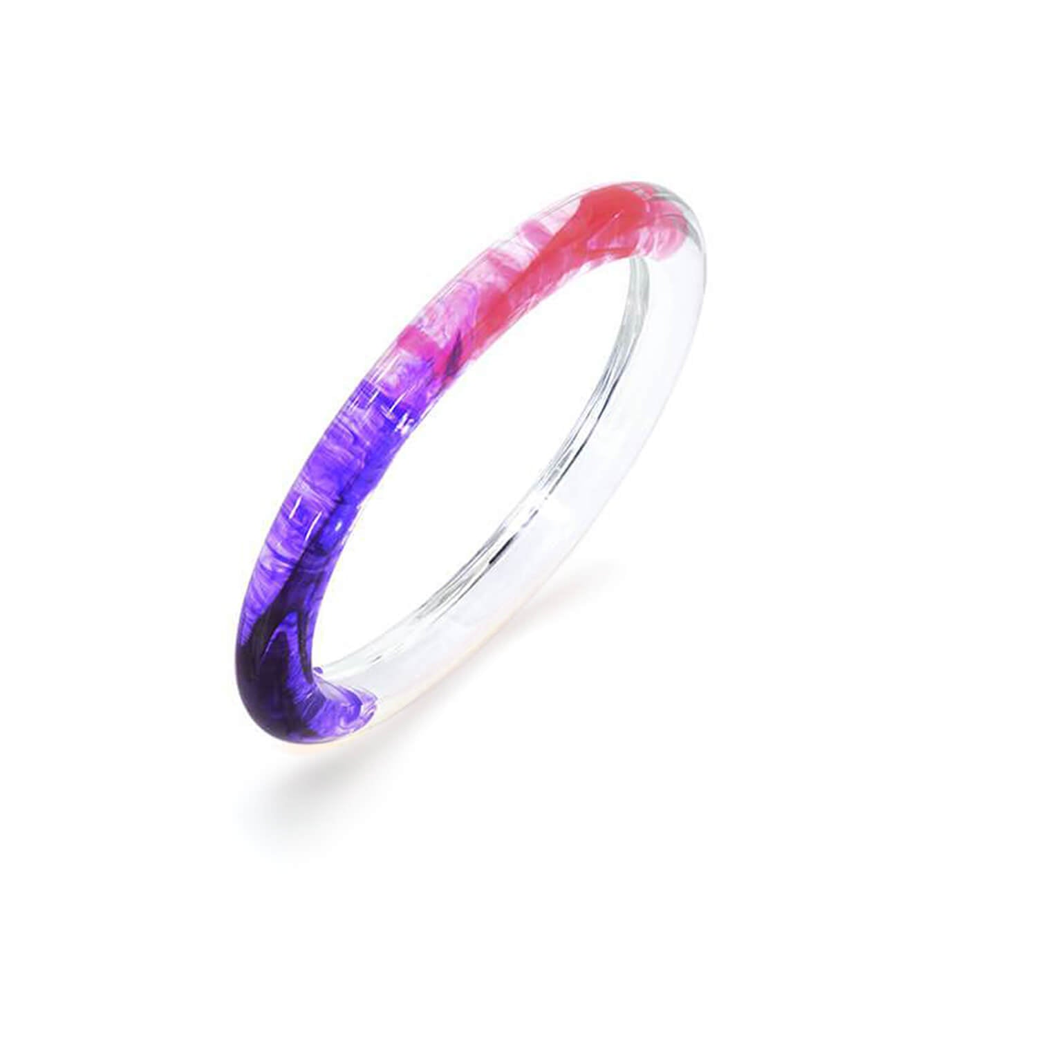 Tie Dye Slip On Lucite Bangles See size chart under “more details”