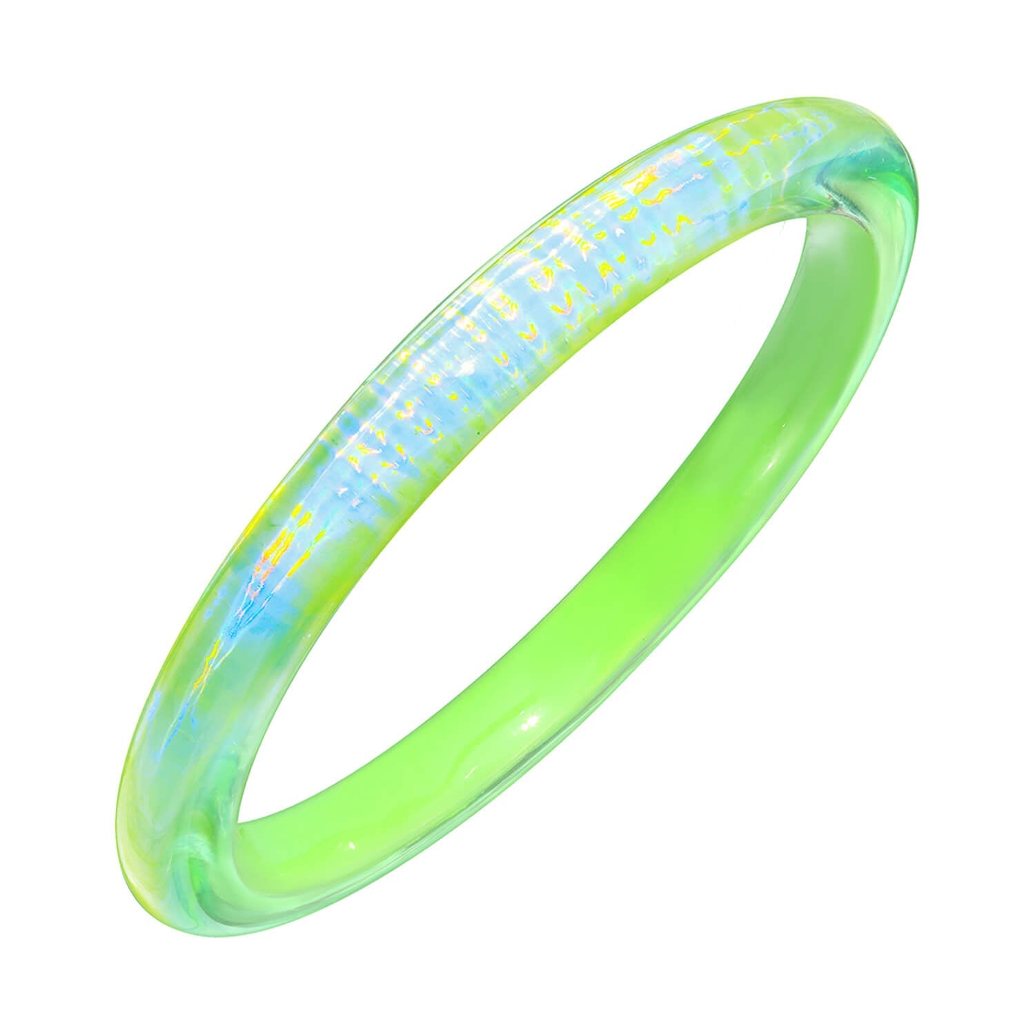 Rave Slip On Lucite Bangle See size chart under “more details”