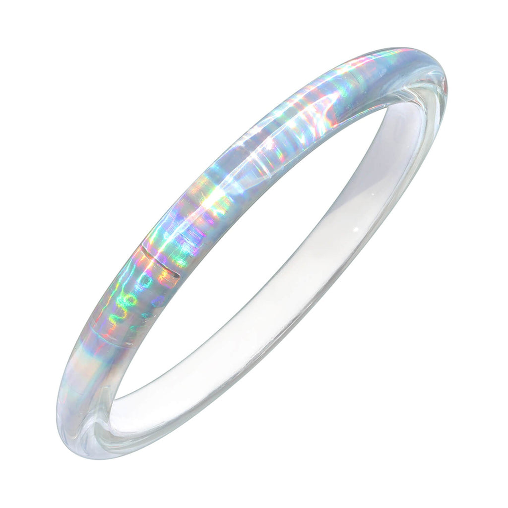 Rave Slip On Lucite Bangle See size chart under “more details”