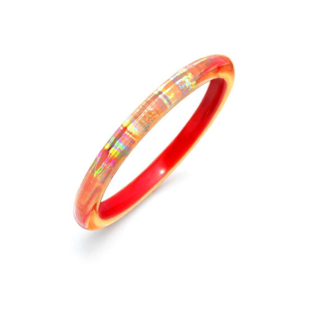 Rave Slip On Lucite Bangle See size chart under “more details”